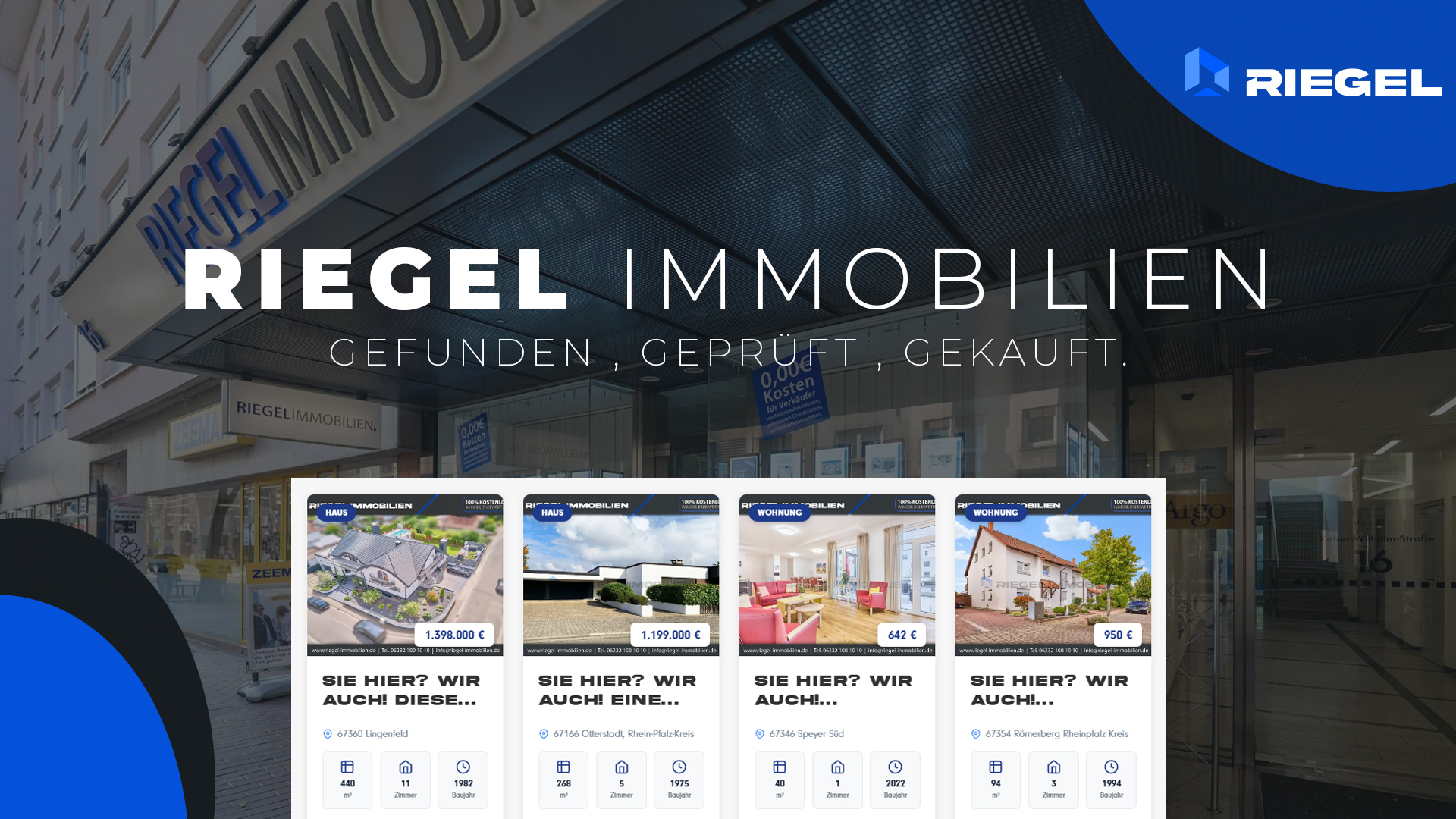 Riegel Immobilien Werbung